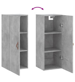 Armoire murale gris béton 34,5x34x90 cm