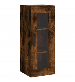 Armoire murale chêne fumé 34,5x34x90 cm