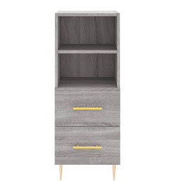 Buffet haut Sonoma gris 34,5x34x180 cm Bois d'ingénierie