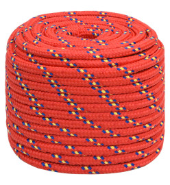 Corde de bateau Rouge 16 mm 25 m Polypropylène