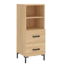 Buffet haut Chêne sonoma 34,5x34x180 cm Bois d'ingénierie