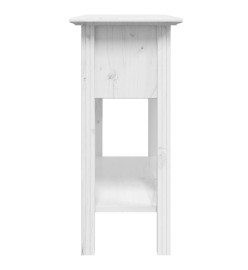 Table console BODO blanc 90x34,5x73 cm bois de pin massif