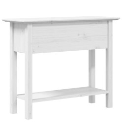 Table console BODO blanc 90x34,5x73 cm bois de pin massif