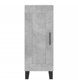 Buffet haut Gris béton 34,5x34x180 cm Bois d'ingénierie