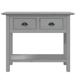 Table console BODO gris 90x34,5x73 cm bois de pin massif