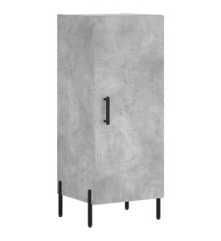 Buffet haut Gris béton 34,5x34x180 cm Bois d'ingénierie