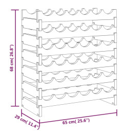 Casier à vin 65x29x68 cm Bois de pin massif