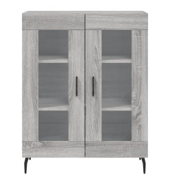 Buffet haut Sonoma gris 69,5x34x180 cm Bois d'ingénierie