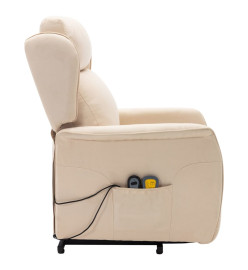 Fauteuil de massage Crème Tissu