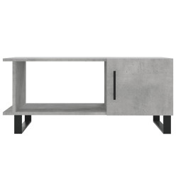 Table basse gris béton 90x50x40 cm bois d'ingénierie