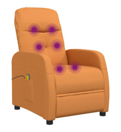 Fauteuil de massage jaune foncé tissu