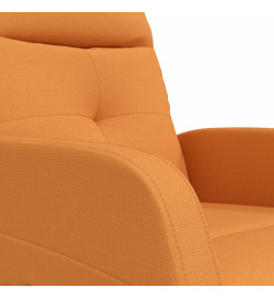 Fauteuil de massage jaune foncé tissu