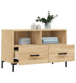 Meuble TV Chêne sonoma 80x36x50 cm Bois d'ingénierie