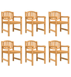 Ensemble à dîner de jardin 7 pcs Bois de teck solide