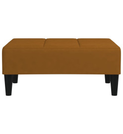 Repose-pied Marron 78x56x32 cm Velours