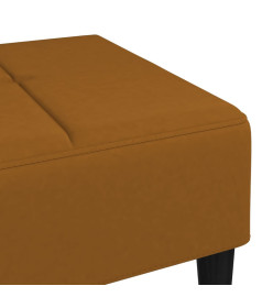 Repose-pied Marron 78x56x32 cm Velours