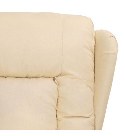 Fauteuil de massage Crème Tissu