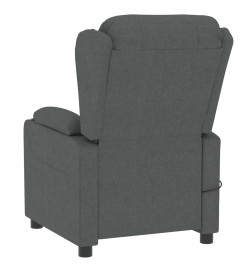 Fauteuil de massage Gris foncé Tissu