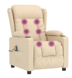 Fauteuil de massage Crème Tissu