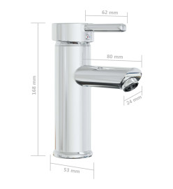 Lavabo encastré avec robinet 61x39x18 cm Céramique Blanc