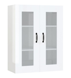 Armoire murale suspendue Blanc brillant 69,5x34x90 cm