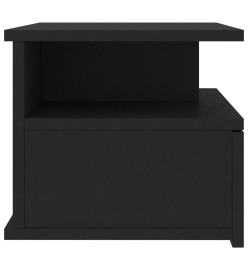 Tables de chevet flottantes 2 pcs Noir 40x31x27 cm Aggloméré