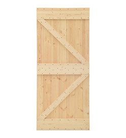 Porte 100x210 cm Bois de pin massif