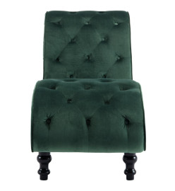 Chaise longue Velours Vert