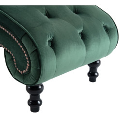 Chaise longue Velours Vert