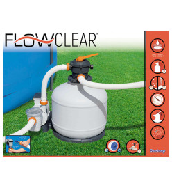 Bestway Pompe de filtre à sable Flowclear 11355 L/h