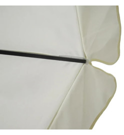 Parasol blanc en aluminium avec base mobile