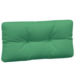 Coussins de palette 5 pcs vert tissu