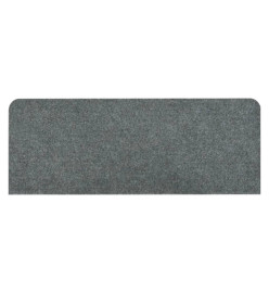 Tapis d'escalier autocollants 15 pcs 65x24,5x3,5 cm Gris