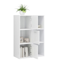 Armoire de rangement Blanc brillant 60x29,5x90 cm Aggloméré