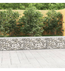 Mur en gabion avec couvercles Acier galvanisé 300 x 50 x 50 cm