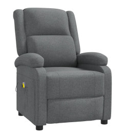 Fauteuil de massage Gris foncé Tissu