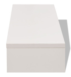 Support de moniteur Bois d’ingénierie 60x23,5x12 cm Blanc