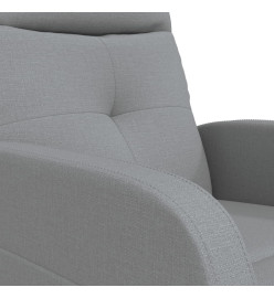 Fauteuil inclinable électrique Gris clair Tissu