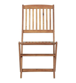 Chaises pliables d'extérieur 4 pcs Bois d'acacia solide