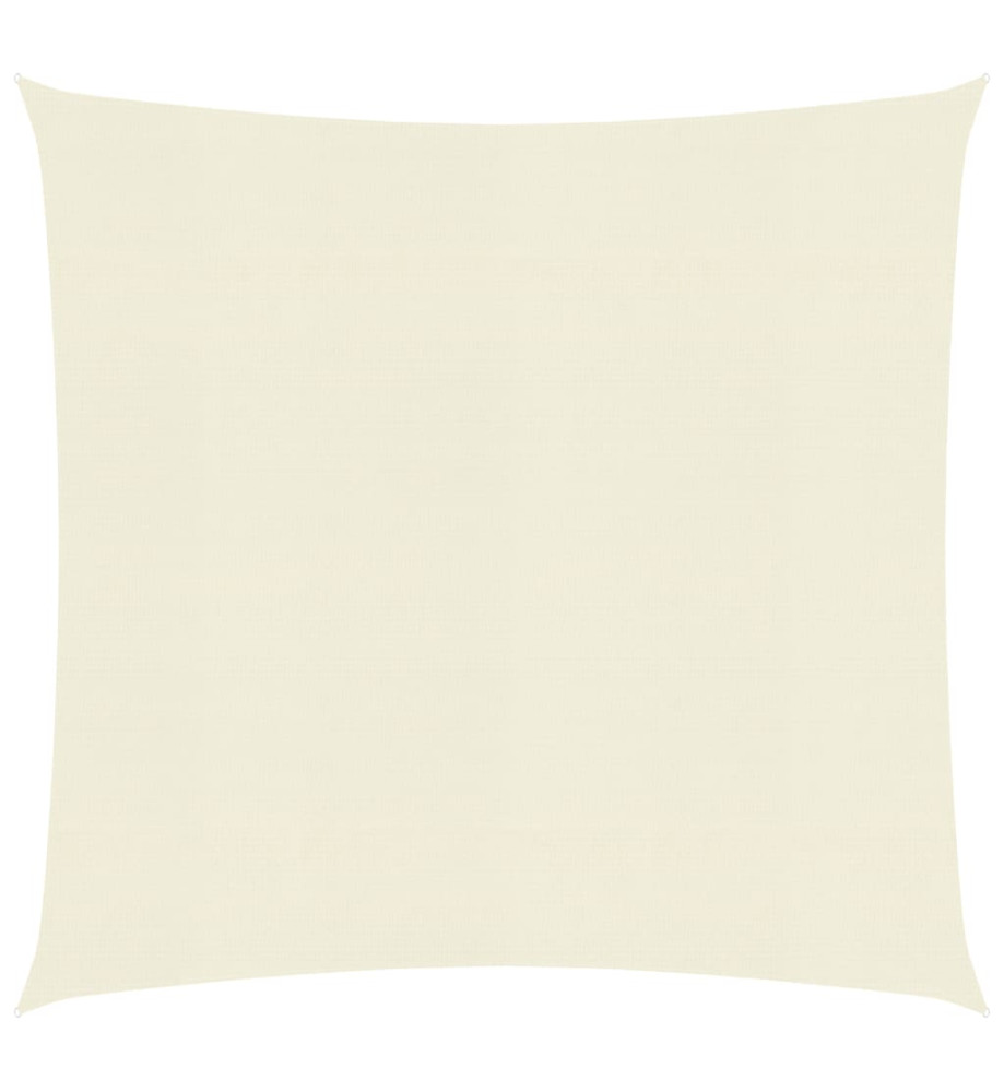 Voile d'ombrage 160 g/m² Crème 7x7 m PEHD