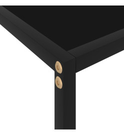 Table console Noir 100x35x75 cm Verre trempé