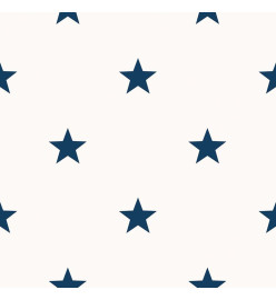 Noordwand Papier peint Friends & Coffee Little Stars Bleu et blanc