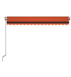 Auvent rétractable automatique 450x350 cm Orange et marron