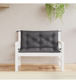 Coussins de banc de jardin 2 pcs anthracite tissu Oxford