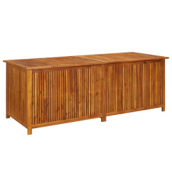 Boîte de rangement de jardin 200x80x75 cm Bois d'acacia solide