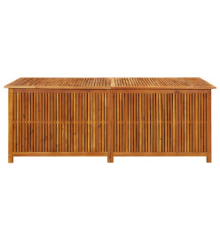 Boîte de rangement de jardin 200x80x75 cm Bois d'acacia solide