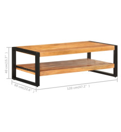 Table basse 120x60x40 cm Bois d'acacia massif