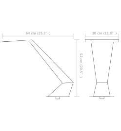 Fontaine d'étang Acier inoxydable 64 x 30 x 52 cm Argenté