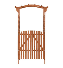 Pergola avec portail 116x40x204 cm Bois de sapin massif