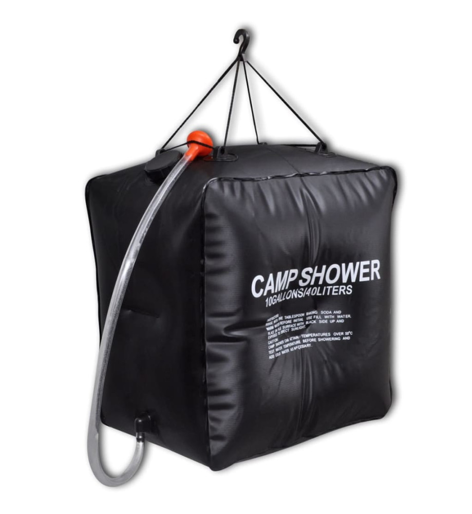 Douche solaire de camping et voyage 40 L